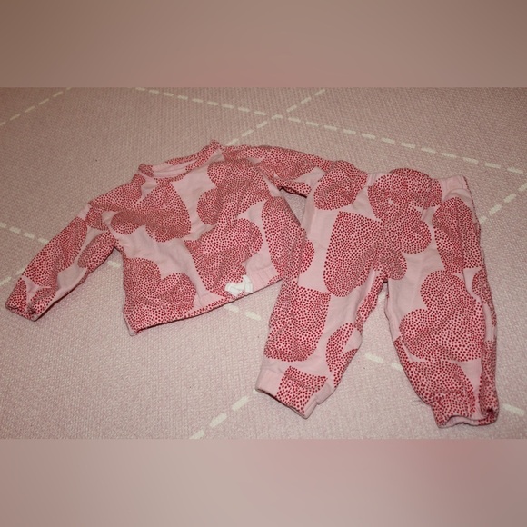 Carter's Other - Carter’s Red Heart Design Pink Set Valentine’s Day 6 months Baby Girl Outfit
